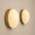 Opal Glass and Brass Wall Lamps in the style of Stilnovo, Set of 2 For Sale - Image 4 of 11