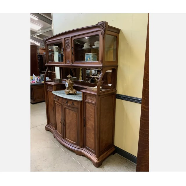 Brown Art Neavou Antique Buffet, 1890s For Sale - Image 8 of 12