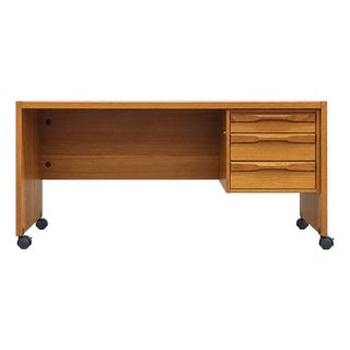 Mid Century Modern Danish Teak Desk by Denka, C. 1960’s For Sale