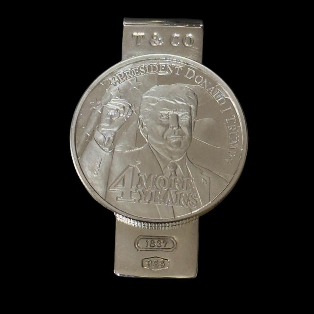 1990s Tiffany & Co Trump Money Clip Sterling Silver Estate For Sale In New York - Image 6 of 9