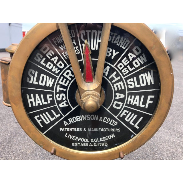 Vintage Authentic Ship’s Telegraph for Engine Room Speed Robinson & Co