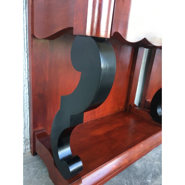 Late 19th Century Low Pair of Console Tables or Nightstands in Mahogany For Sale - Image 9 of 18