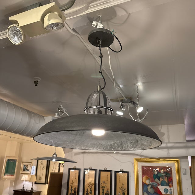 C B2 Industrial Victory Pendant Light Fixture For Sale - Image 10 of 12