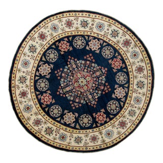 Oriental Hand Knotted Round Rug 8' x 8' #17101 For Sale