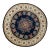 Oriental Hand Knotted Round Rug 8' x 8' #17101 For Sale