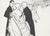 René Gruau 1951 Set of 2 French Fashion Prints...Dior, Balenciaga, Matted For Sale - Image 4 of 7