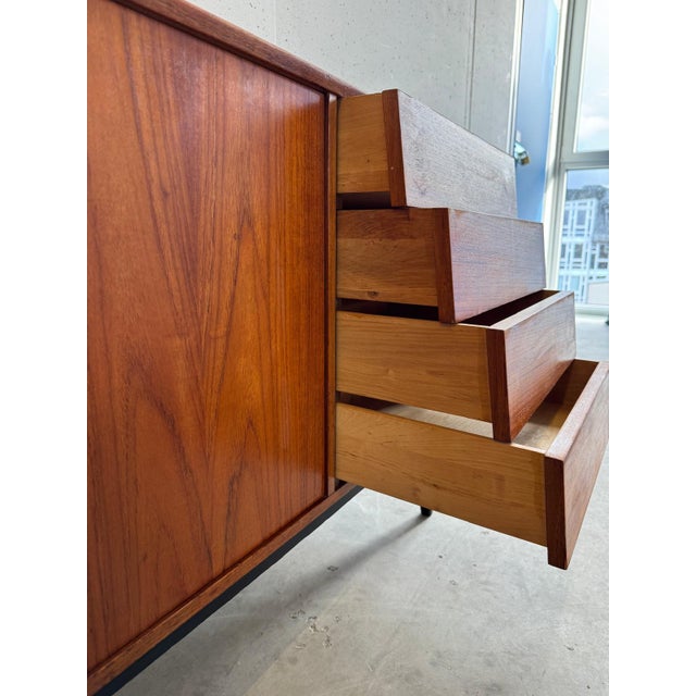 Wood Mid-Century Modern Teak Sideboard For Sale - Image 7 of 10