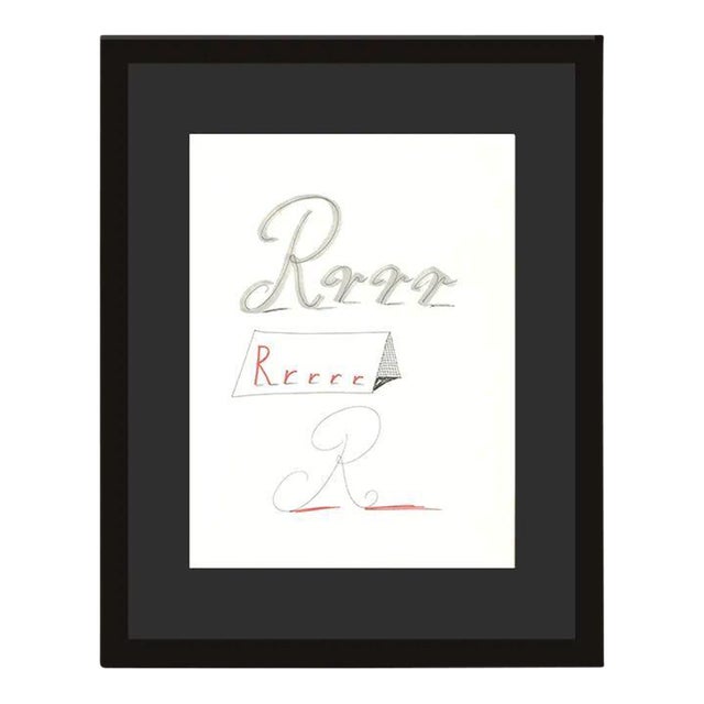 1990s 'R' From 'Hockney's Alphabet' by David Hockney For Sale