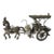 Antique Djokja Indonesian Silver Carriage With Horse For Sale