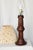 1940s Tall Parquetry Table Lamp Handmade Turned Wood For Sale - Image 9 of 15
