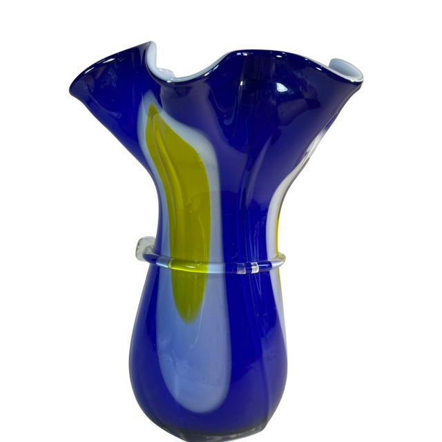 Art Glass Vase For Sale - Image 9 of 17
