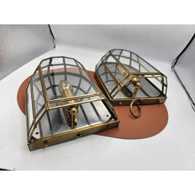 Brown Brass Wall Lamp by Jonas Design, 1970s For Sale - Image 8 of 8