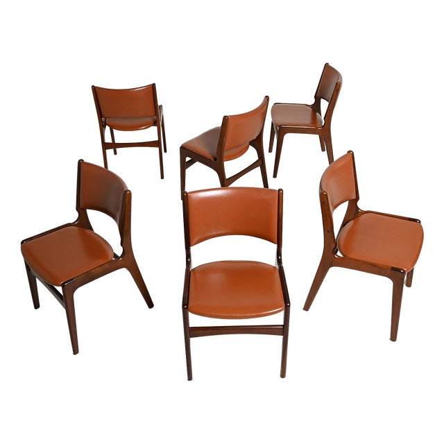 Vintage Danish Model 89 Chairs by Erik Buch for Anderstrup Møbelfabrik, 1960s, Set of 6 For Sale