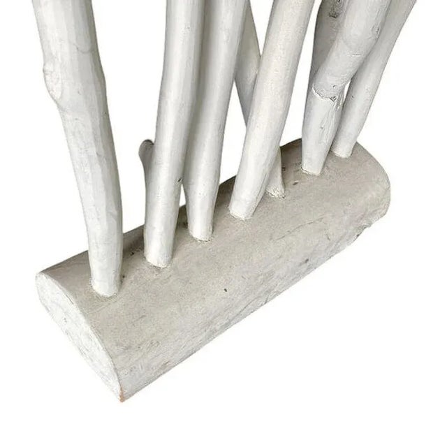 Wood 1970s White Modernist Driftwood Floor Sculpture Room Divider For Sale - Image 7 of 7