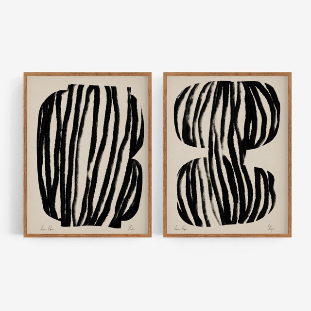 Contemporary Minimalist Abstract Giclee Prints - Set of Two For Sale - Image 4 of 4