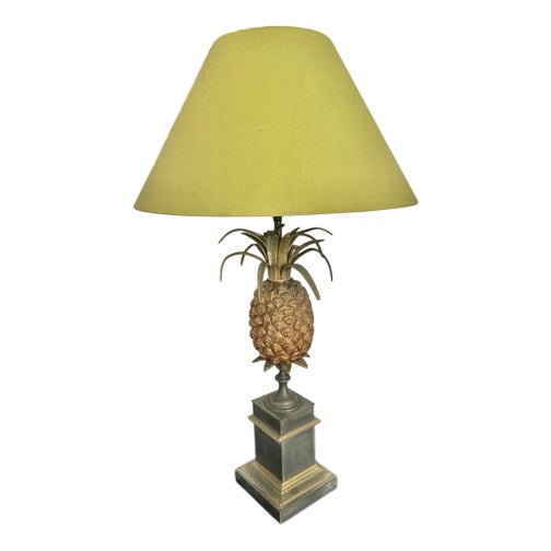 Vintage Pineapple Table Lamp For Sale