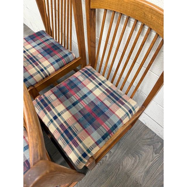 Vintage Liberty Furniture Mission Arts and Crafts Dining Chairs - Set of 4 For Sale - Image 11 of 14