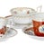 Ceramic Porcelain Teacups with Saucers from Vista Alegre, Set of 10 For Sale - Image 7 of 8