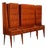 Italian Cabinet in Refined Veneer and Glass, 1950s For Sale