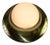 Brass and Opaline Glass Flush Mount by Glashütte Limburg, 1960s For Sale