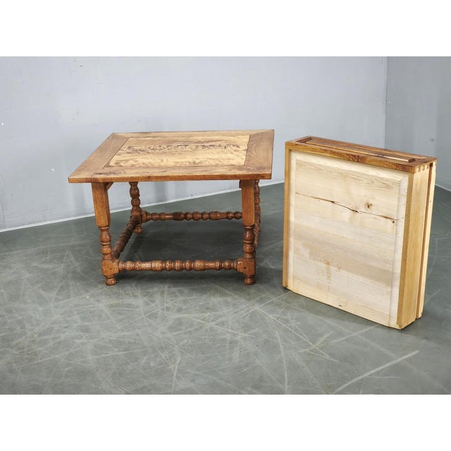 Large European Oak Nightstands, 1980s, Set of 2 For Sale - Image 12 of 18