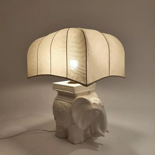 Metal Vintage Spanish Ceramic Table Lamp from Cetres, 1970s For Sale - Image 7 of 13