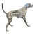 This striking mid-century style sculpture captures the alert, athletic grace of a Pointer or Weimaraner. Crafted from CAST...