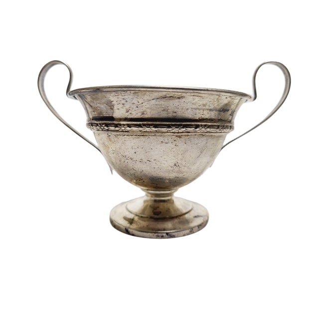 Art Deco Silver Sugar Bowl, 1950s For Sale - Image 9 of 9