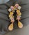 Bochic Vintage Cascading "Capri" Multi Natural Gem Earrings 18K Gold & Silver For Sale - Image 17 of 18