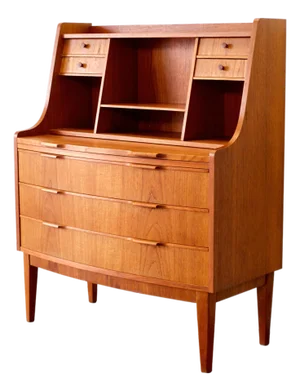 1950s Danish Teak Secretary Desk
