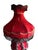 Metal Mid 20th Century Falkenstein Victorian Gothic Revival Red and Black Table Lamp For Sale - Image 7 of 12