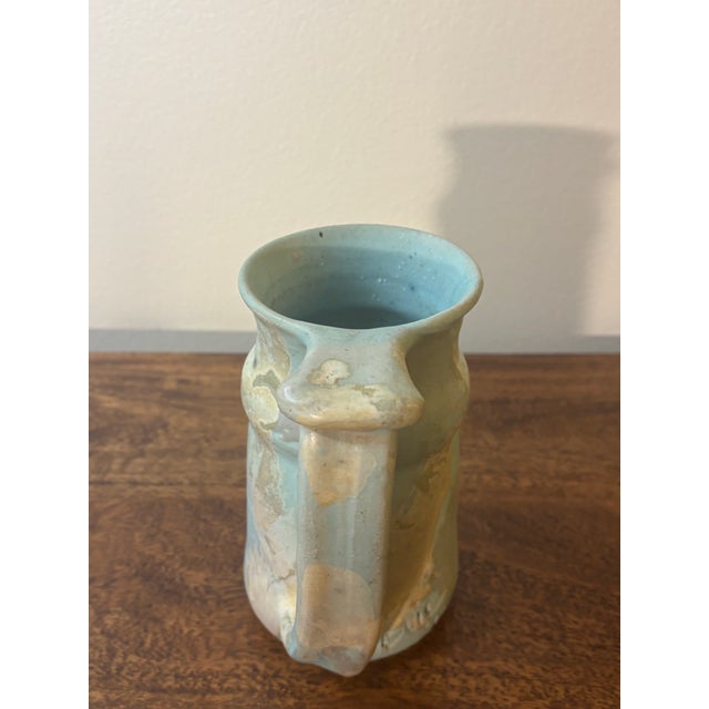 Vintage Postmodern American Studio Ceramic Vase, Signed 1992 For Sale In Miami - Image 6 of 7