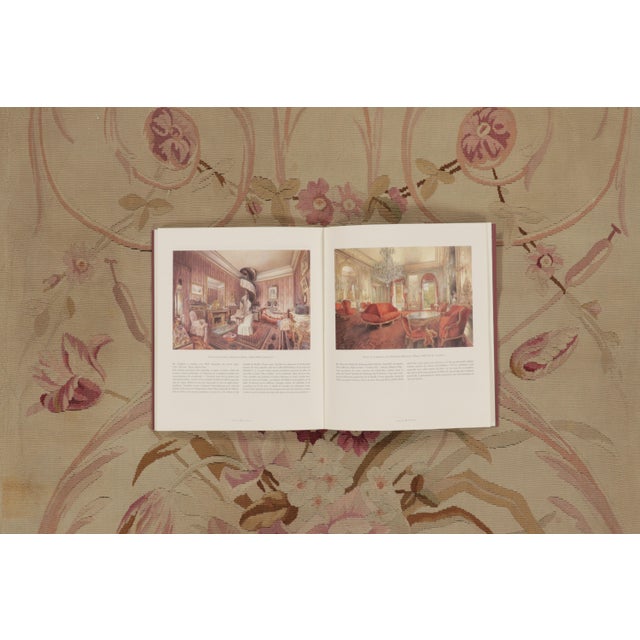 Cream Vintage French Aubusson Rug With Rose Garlands by Rug & Kilim, France, 1950-1959 For Sale - Image 8 of 9
