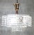 Antique Brass Lead Crystal Three-Light Chandelier, 1930s For Sale - Image 10 of 11