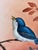 The Selected Artwork Is a Vintage "Birds on Dogwood" Metallic Gold Foil Lithograph Print Signed "Pearl" by Artist William J. Whiteside. For Sale - Image 9 of 11