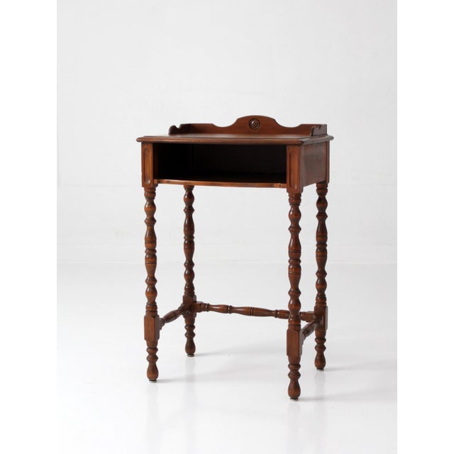 Colonial Revival Telephone Table Circa 1940s For Sale - Image 10 of 13