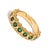 Contemporary Majestic Emerald Adjustable Gold Statement Ring, Size 8 For Sale - Image 3 of 9
