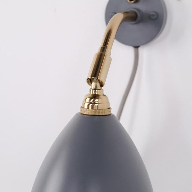 Bestlite BL7 Wall Lamp in Brass and Grey by Robert Dudley Best for Gubi For Sale - Image 3 of 11