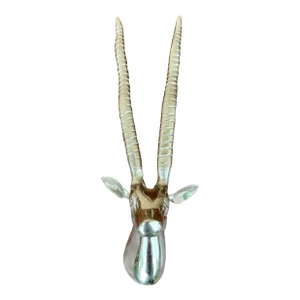 Aluminum Wall Mounted Antelope Head