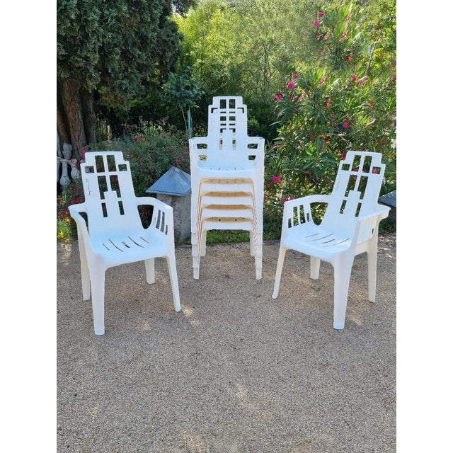 Stackable Plastic Chair by Pierre Paulin for Henry Massonnet 1980s For Sale - Image 13 of 18