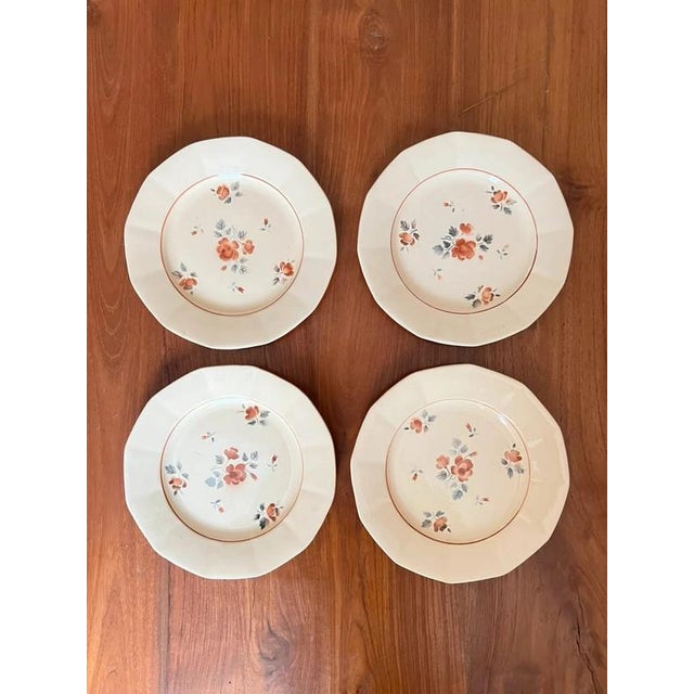 Half-Deep Earthenware Plates from Sarreguemines Digoin, France, 1960s, Set of 4 For Sale - Image 14 of 14