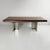 Italian modern wooden and metal desk by Hans von Klier for Skipper, 1970s Desk or dining table featuring a rectangular...