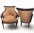 Hickory Chair Furniture Company 1960s Timeless Elegant Vintage Classical Empire Style Barrel-Back Armchairs Meticulously Crafted by the Legendary Hickory Chair Company. For Sale - Image 4 of 4