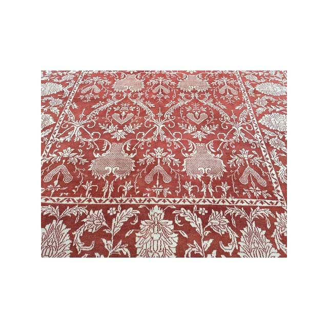 Handwoven Transitional Area Rug 8x9 For Sale In Dallas - Image 6 of 12