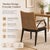 Rattan Arm Chair, Solid Mahogany Frame, Woven Backrest, Cotton Cushion, Tropical Accent Chair For Sale - Image 9 of 12