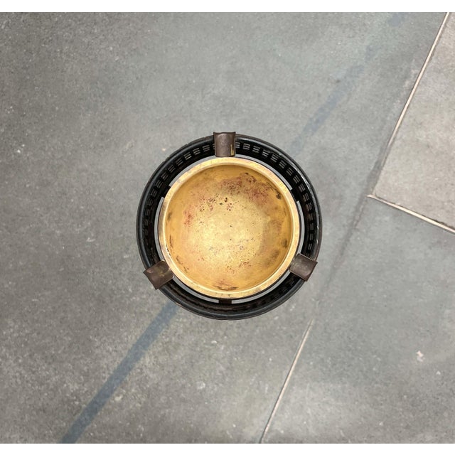 Mid-Century Modern Tripod Standing Ashtray with Perforated Metal, 1960s For Sale - Image 4 of 18