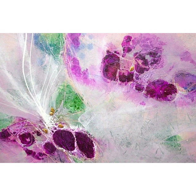 Offering One Of Our Recent Palm Beach Estate Fine Art Acquisitions Of A 1988 Edward Goldman 1916-2006 Acrylic Gold Leaf...