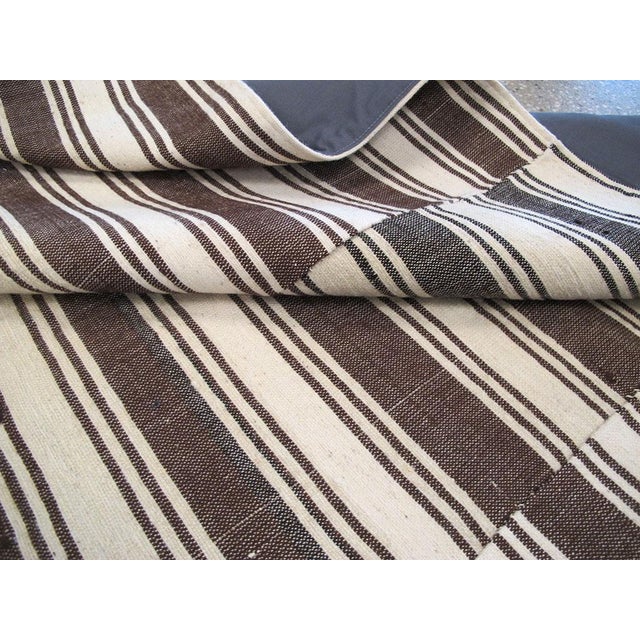 Galerie Shabab Collection Mid-20th Century Turkish Flat-Weave Kilim Accent Rug in Brown, Cream, & Black For Sale - Image 10 of 10