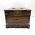 Asian Antique Antique Japanese Meiji or Taishō Era Brass Mounted Wooden Vanity Box Jewelry Chest For Sale - Image 3 of 12