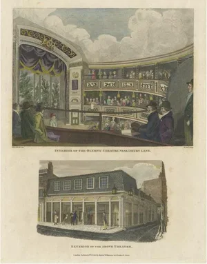 Arena and Facade of the Olympic Theatre, 1816, Paper